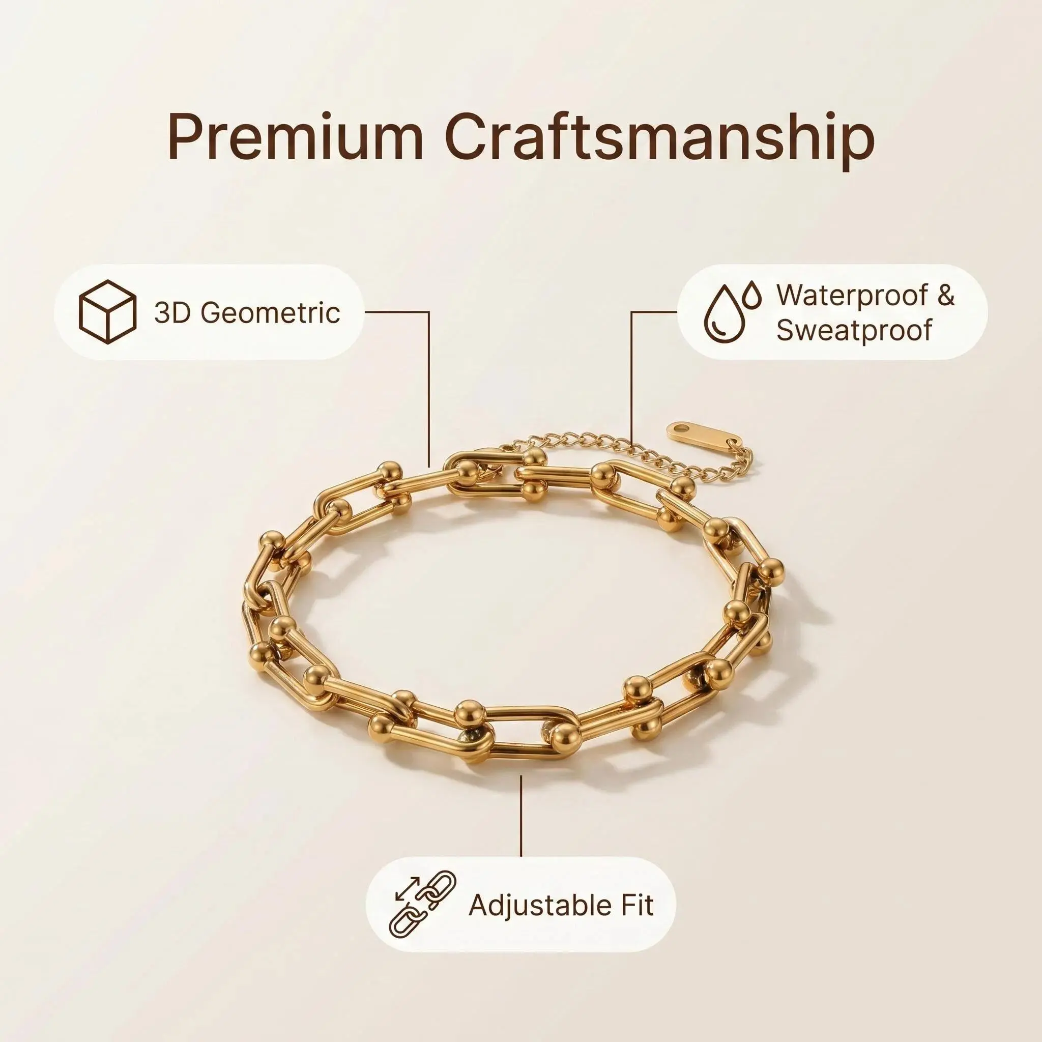 Cuban Oval Link Chain 18k Gold Plated Personalized Chunky Bracelets Toggle Rope Bracelet Jewelry for Women trendy fashion jewelry appearance high My Little Star Book Pendant Necklace style perfect Cross Pendant Necklace with Birthstone collar