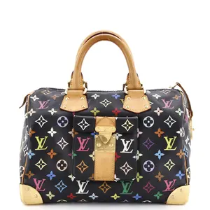 Pre-owned Louis Vuitton Canvas Coated Top Handle Bags Speedy Handbag Monogram Multicolor 30 by Rebag