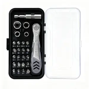 Ratcheting Screwdriver Set- 26-in-1 Ratchet Wrench Kitwith Rotatable Handles and Storage Case |Heavy-DutyHousehold Repair Tool Set for Bike, Car & HomeMaintenance lDurable Multi-Bit Screwdriver Kit