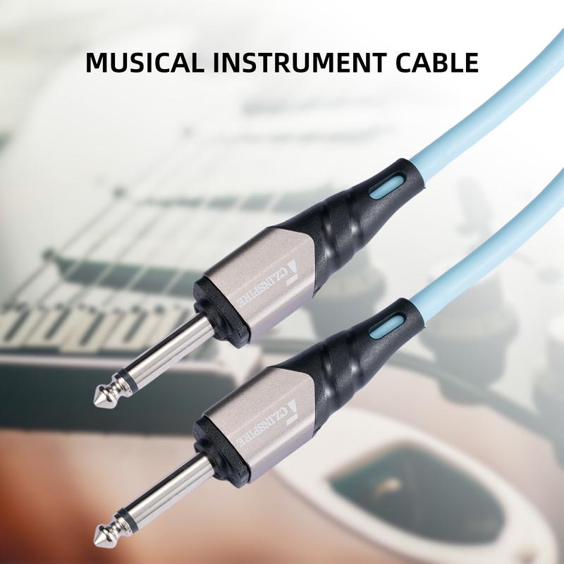 LEKATO Premium Guitar Cable 10ft/3m Amp Cord for Electric Guitar Bass Sturdy and Flexible Design 10ft/3m Professional Instrument Cable