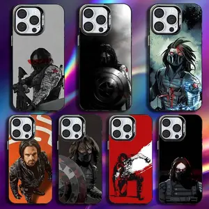 B-Bucky Barne Winter S-Soldier Phone Case For iPhone 17,16,15,14,13,12,11,Pro,Max,Plus,Mini,XS,SE Anti Fall Black Matte Hard Bumper