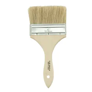 MBS Painting Supplies 4" Double Thick Chip Brush with Solid Wood Hand and Natural Bristles