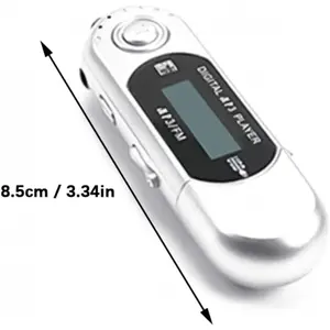Slim design MP3 player in auto power outage mode with memory and lyrics lyrics display for music lovers