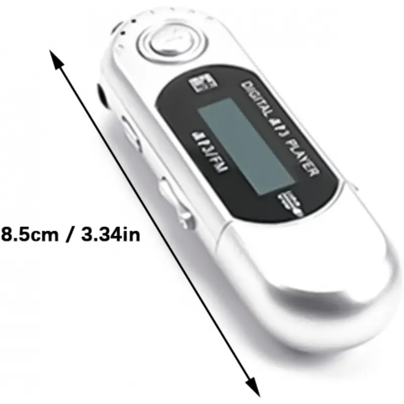 Compact Portable Audio MP3 Player with Slim Design, Auto Power-Outage Memory Function, Lyrics Display, Button Operation, and Crisp Screen for Music Lovers