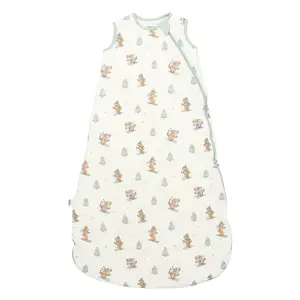 Bamboo Baby Sleep Sack 1.0 TOG – Silky-Soft, All-Season, Tagless, Double-Zip Sleep Sack (Ski Pups Print)