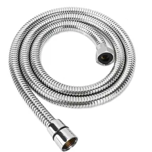 Stainless Steel Shampoo Bowl Hose, 1/2" Thread Water Pipe to 1/2" Thread Sprayer  for Barber Shop & Salon Sink Replacement Part for Shampoo Bowl Faucet and Sprayer, " Long
