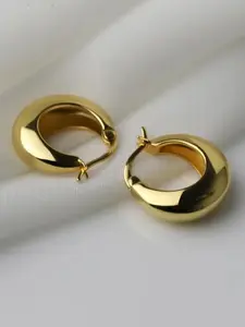 1 Pair Women's Elegant Minimalist Hoop Earrings, Trendy All-match Hoop Earrings, High Quality Earrings, Fashionable Party Jewelry As Birthday Gift for Friends, Fashionable Jewelry Accessories