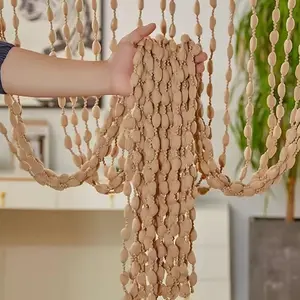 Bohemian Beaded Door Curtain, Room Divider & Decorative Hanging for Bedroom/patio, Lightweight Tassel Partition, Boho Chic Home Decor