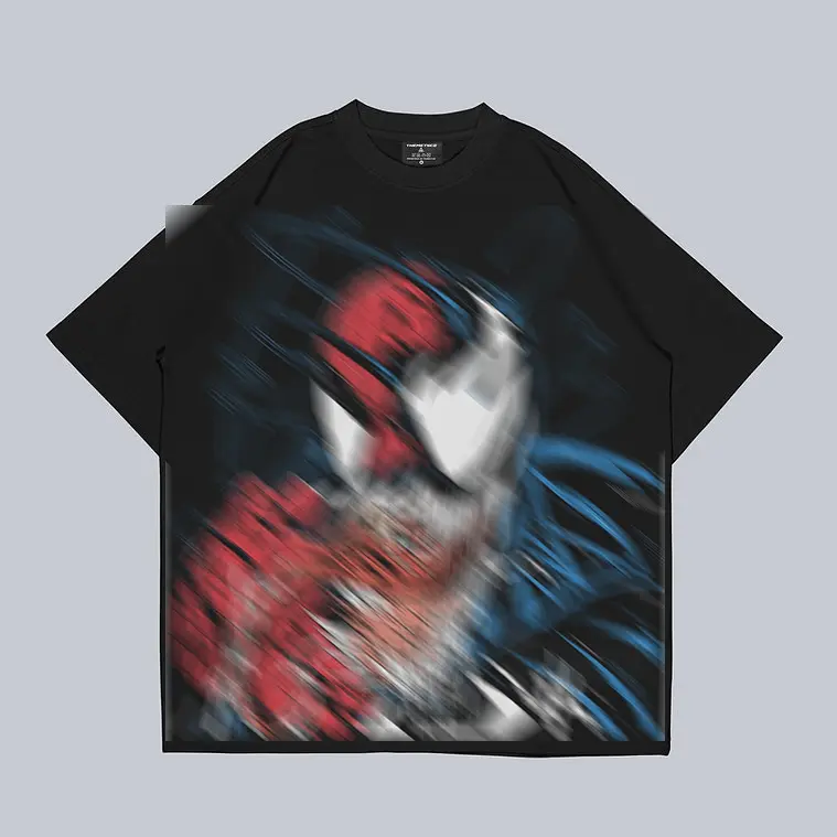 Spidey Inspired Oversized Black Graphic V12 T-Shirt, Vintage Movie Actor Fan Tee, The Peter Shirt, Y2K Comic Style Streetwear Top, Black Cotton Unisex Tee, Retro Superhero Inspired Shirt, Gift for Movie Fans