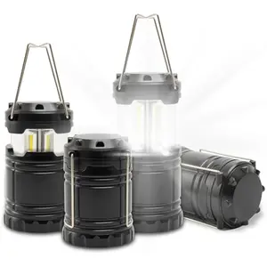 LED Camping Lantern Battery Powered 4-Pack Camping Flashlight Lantern for Power Outages, Portable Collapsible Hanging Lights Essential for Home Outdoor Hurricane Emergency Lamp Survival Kit Gear