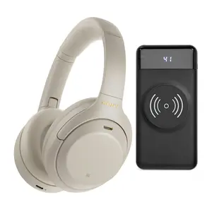 WH-1000XM4 Wireless Noise Canceling Over-Ear Headphones (Silver) Bundle for Sony