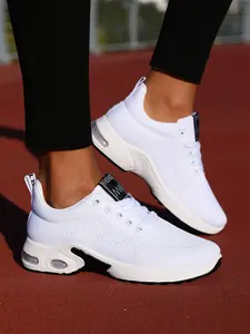 Breathable Mesh Casual Running Shoes with Cushioned Sole, Lightweight Athletic Sneakers for Comfortable Performance, Ideal for Daily Wear