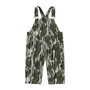 Newborn Baby Boys Camouflage Suspender Overalls Infant Hunting Clothes Sleeveless Romper Jumpsuit Country Farm Summer Outfit