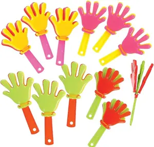 Mini Hand Clappers Noisemakers - Pack of 48 - 3"es Assorted Plastic Noisemakers for Sports, Parties, and Concerts - Best Birthday Party Favors and Goodie Bag Fillers for Boys and Girls