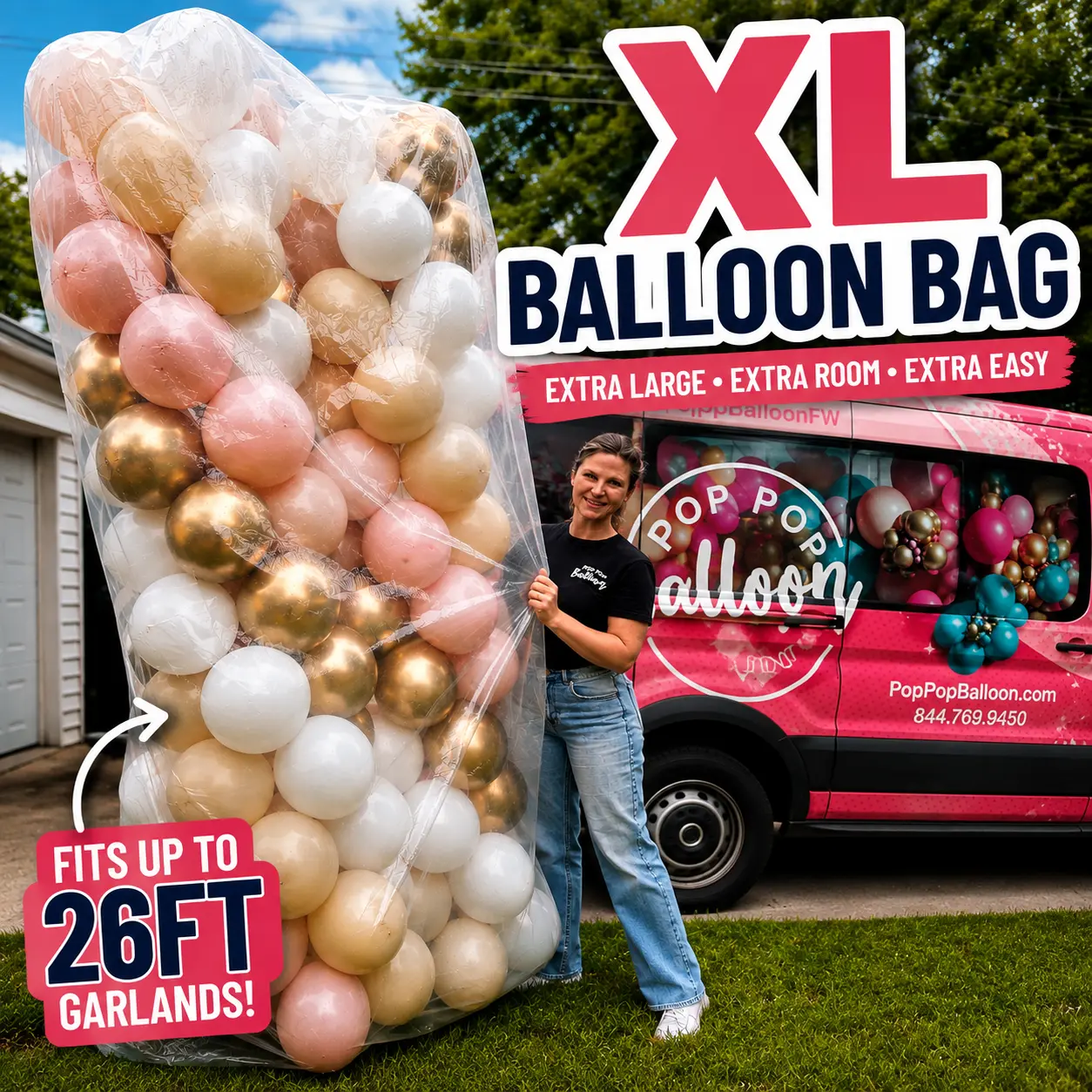 Giant XL Balloon Bag I Transport balloons quick and easy