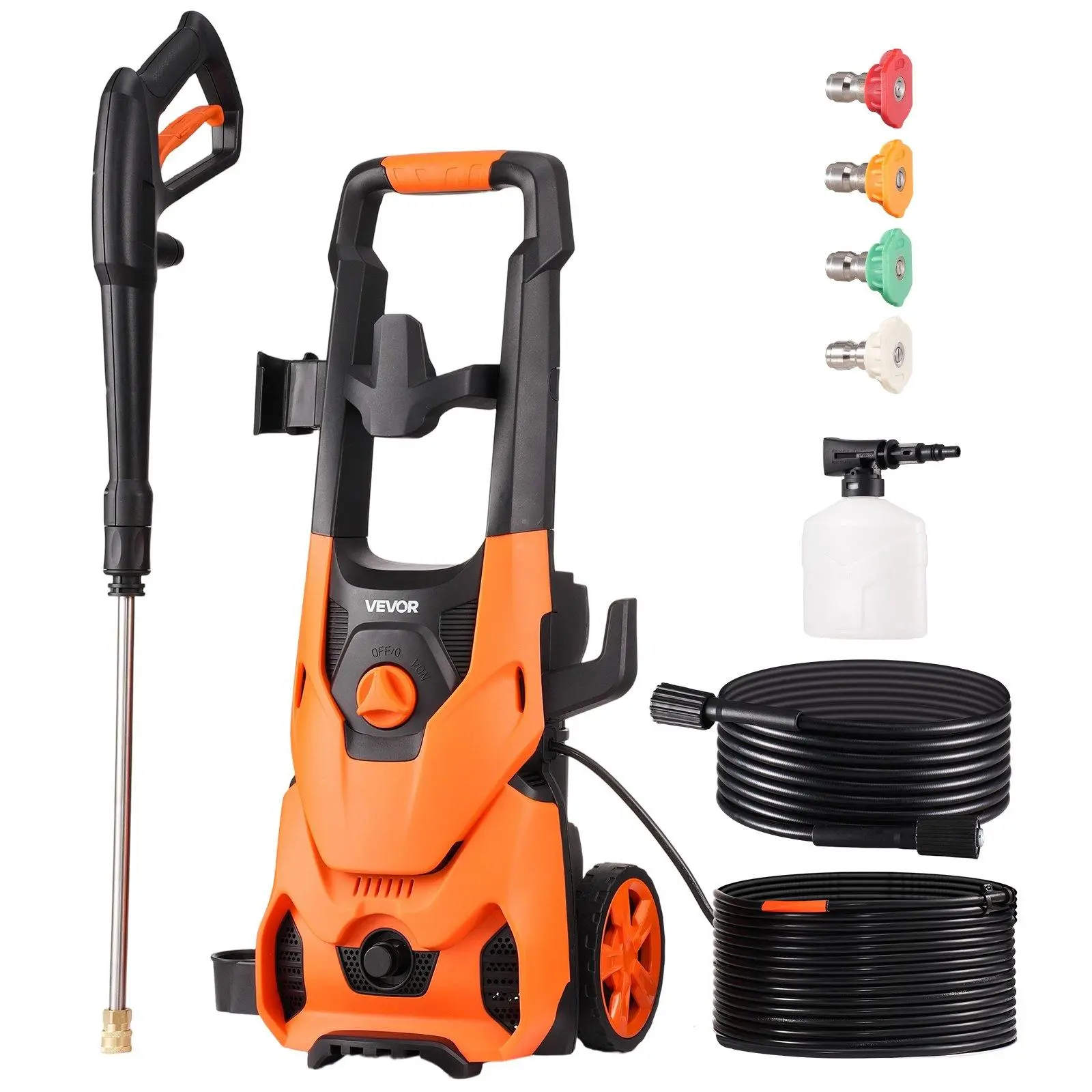 【Summerfinds】VEVOR Electric Pressure Washer with Nozzles & Foam Cannon 【Summerfinds】VEVOR Electric Pressure Washer with Nozzles & Foam Cannon