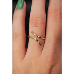 Open Curve Ring, 14K Gold Fill