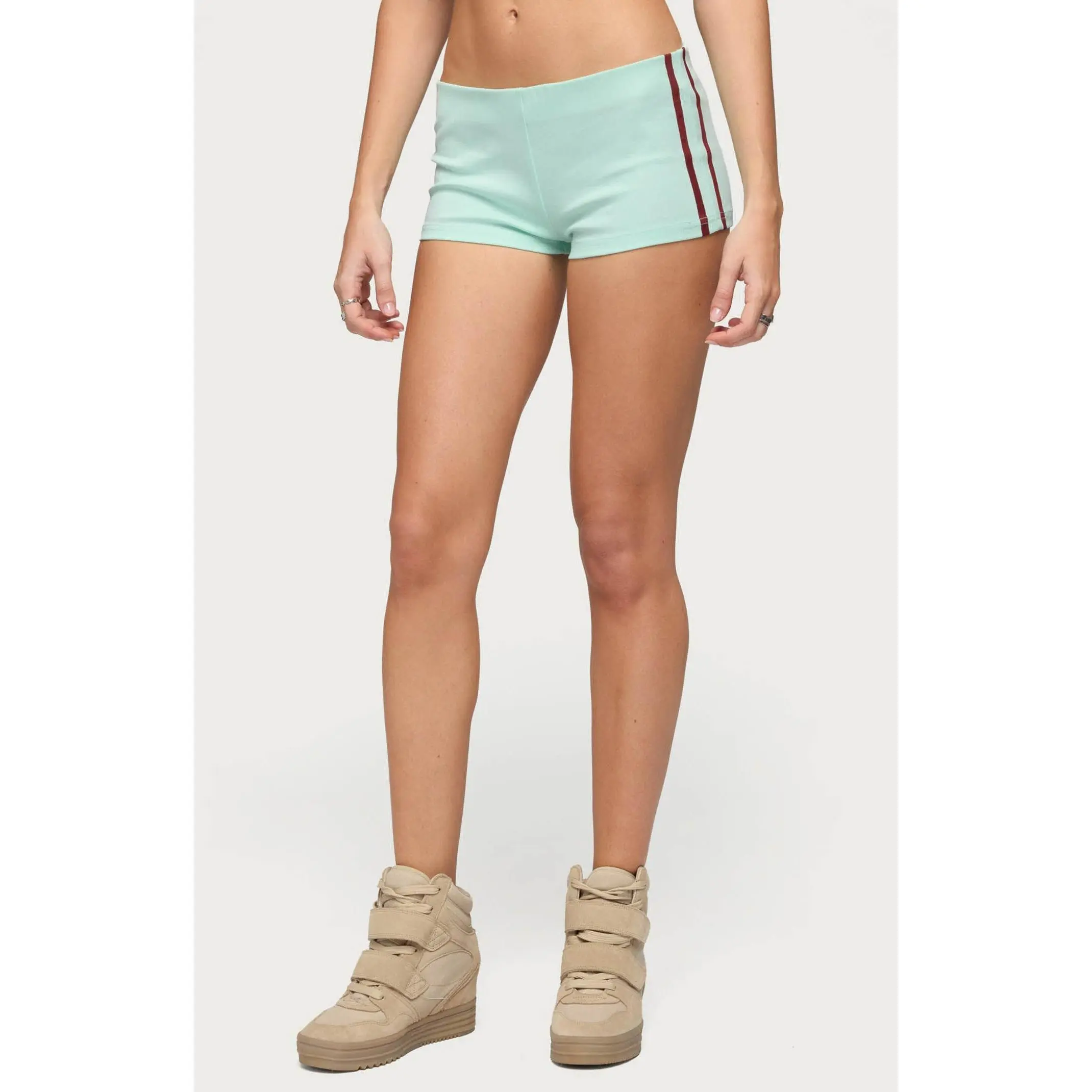 Edikted Women's Yolenna Contrast Stripe Micro Shorts