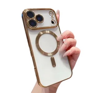 Full Coverage Magnetic Plated Phone Cases For iPhone 17 phone case 16 15 14 13 12 11 Pro Max|Ideal Gift for Men & Women|Shockproof Protective Cover