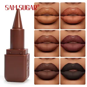 SAM SUGAR 6pcs Matte Lipstick Set, Waterproof Easy Application, Non-Sticky Lip Gloss, Long-Lasting Makeup, Perfect for Daily Use