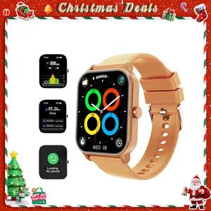 [Spring Deals] Coucur Smartwatch 1.85" Touchscreen with 120+ Exercise Modes Sleep Monitoring Daily Alerts Multifunctional Wearable Device for Holiday Gifts Compatible with Smartphones Wristwatch