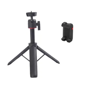 Selfie Stick Tripod Extendable Small Camera Tripod Aluminum Handheld Tripod Ballhead with Phone Clip Holder For Phone DSLR Camera Selfie Adjustable Handle