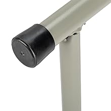 VINGLI 4 FT Plastic Folding Camping Table,3-Level Adjustable Height, Portable in/Outdoor Party Picnic Dining Desk,Off-White Garden Soccer Multipurpose Entertaining Activities, Black,White