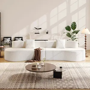【Fall Deals For You】[2 Packages Shipping] 118" Extra-Long Cashew-Shaped Modular Sectional Sofa (118"W×42"D×23"H) – 2 Free Gifts Included • Flexible Combination Design • Cloud-Like Comfort • No Assembly Required • Perfect for Living Rooms