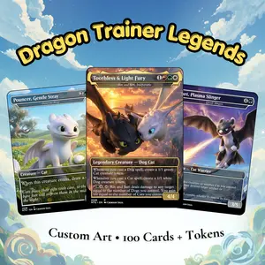Dragon Trainer Legends – Rin and Seri's Dragon Companion Academy – MTG Commander Proxy Set | 100Cards + Tokens