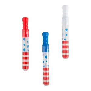 Mini Patriotic Bubble Wands - 12 Pc.