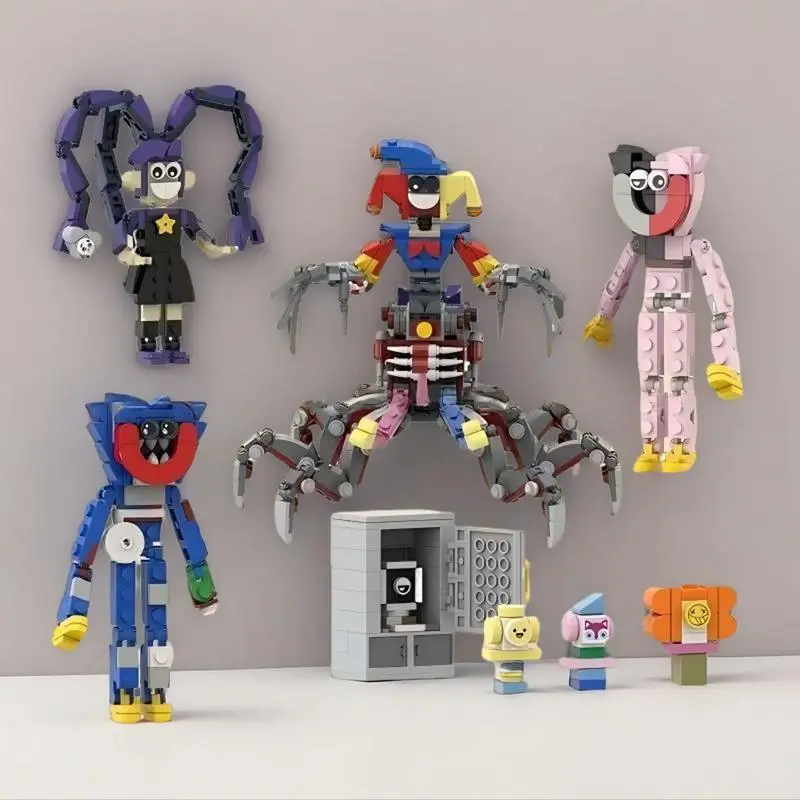 Bobby's Time 5 Block Set 861pcs Horror Game Room Desktop Decor, Adult Hot Toy, Office Decoration, Gamer Gift, Birthday Doll Decor, Block Figures