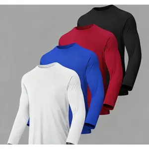 4 Pack Long Sleeve Shirts for Men – Quick Dry, Moisture Wicking, UV Protection UPF 50+ Workout Hiking Fishing Tees,fathersdaygift dealsforyoudays