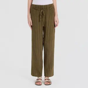 Women's Mid-Rise Wide Leg Tie-Waist Pull-On Pants - Universal Thread™ Dark Olive Green XS
