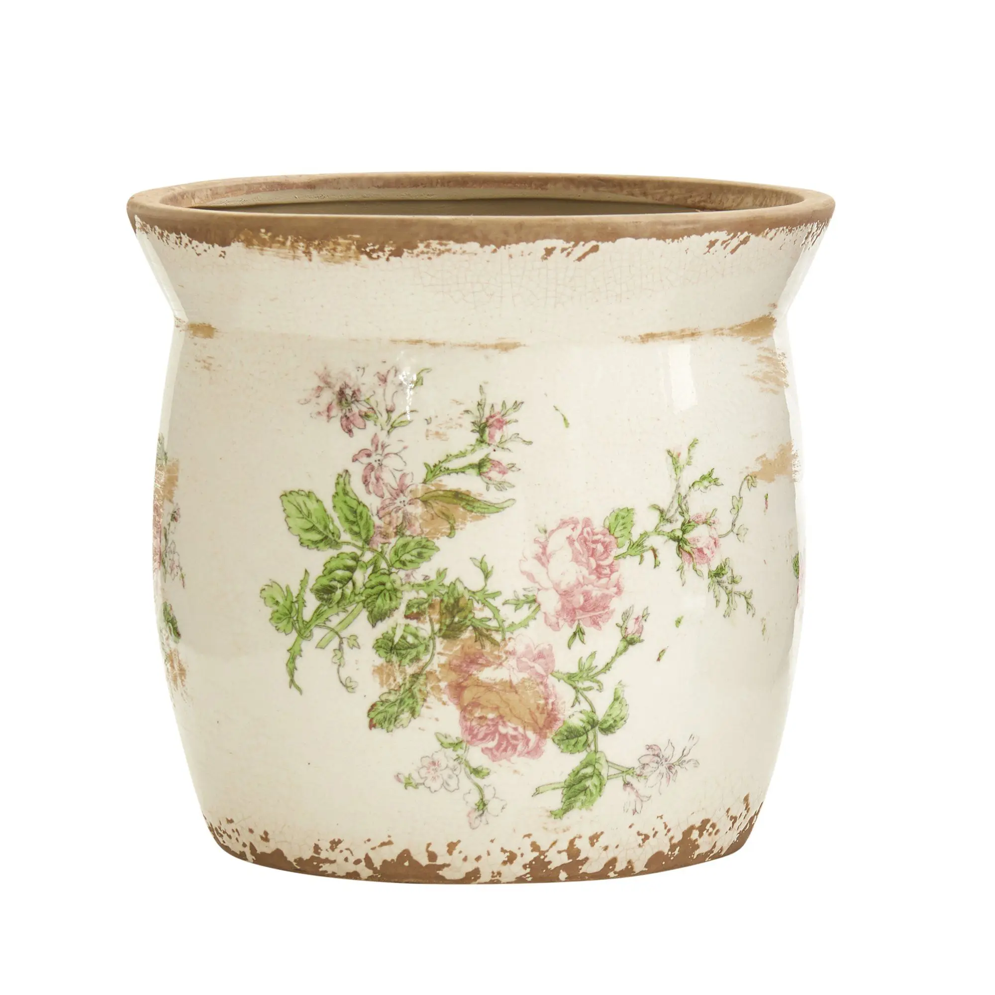 8” Tuscan Ceramic Floral Print Garden Pot - Home Decor Pot for Indoor Outdoor Gardening, Home Decor Pots 8” Tuscan Ceramic Floral Print Garden Pot - Home Decor Pot for Indoor Outdoor Gardening, Home Decor Pots