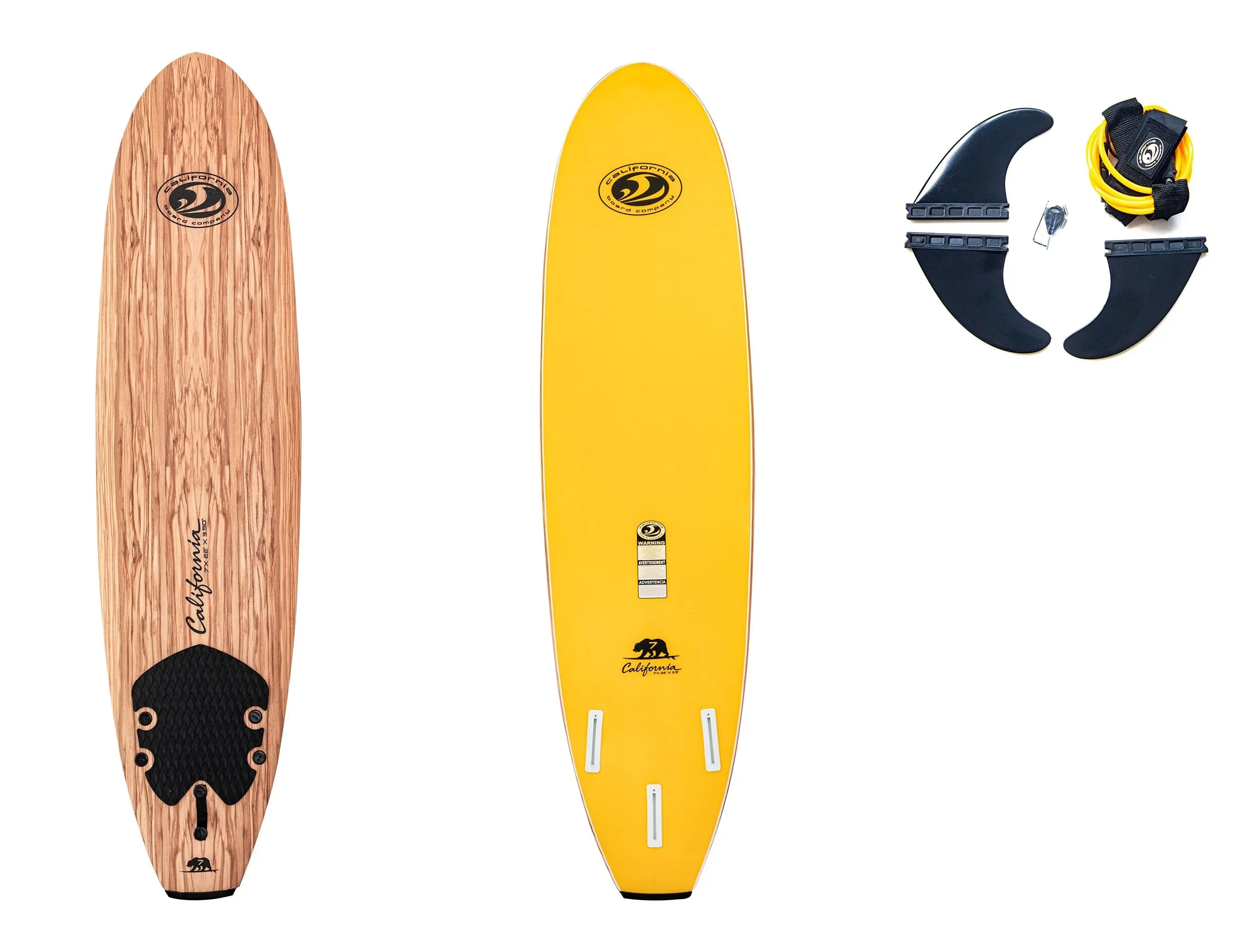 7 ft (84 in.) EPS Soft Surfboard for Surfing & Water Sports, with Custom Molded Shape, Traction Pad, and Leash