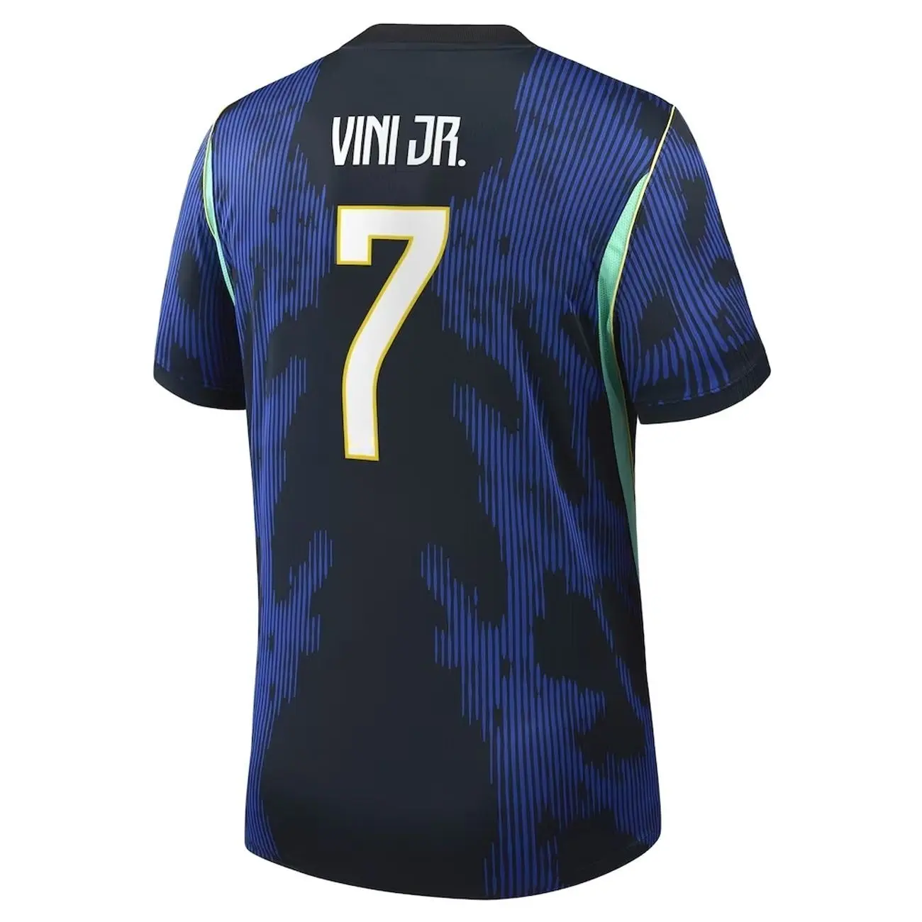 Unisex Soccer Mens Athletic Short Sleeve Football Shirt Sports Fan Training Top Breathable Lightweight Casual Streetwear Vini Jr. 2026 Away Stadium Replica Jersey - Blue