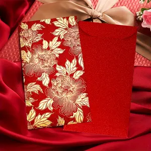 30pcs Premium Chinese Red Envelopes | Floral Pattern, Thick Paper, Perfect for Cash Gifts & Lunar New Year Decorations