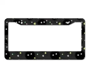 Soot Sprite License Plate Frame, Studio Ghibli Inspired Car Accessories, Cute Anime Car Tag Holder, Kawaii Auto Decor, Gift for Anime Lovers