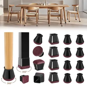 36 PCS Heavy Duty Silicone Chair Leg Floor Protectors for Hardwood Floors, Rubber Furniture Leg Pads for Home & Hardware Use, Non Slip Chair Caps to Prevent Scratches & Reduce Noise