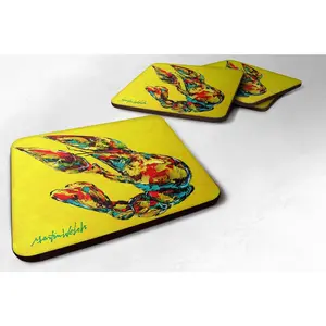 Set of 4 Crawfish Lemon Juice Foam Coasters