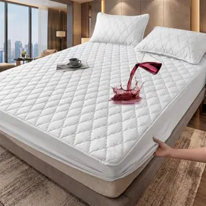 Luxury King Size Waterproof Mattress Stopper Set with Pillowcases & Waterproof Mattress Cover - 360-Degree Protection, Soft, Noiseless, Machine Washable, Fits Up to 16in Sizes