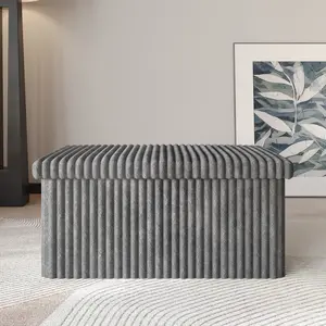 Favorer Florence 30" Tufted Upholstered Folding Storage Ottoman Bench Favorer Florence 30" Tufted Upholstered Folding Storage Ottoman Bench