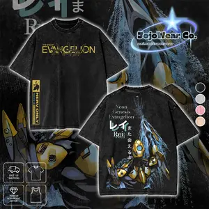 Neon Genesis Evangelion 00 Graphic T-shirt Hoodie Crewneck Sweatshirt Tank Top Oversized Streetwear 100% Premium Cotton Fabric Tee Unisex Double Printed Washed Top Gift For 90s Anime Manga Evangelion Fans Menswear Apparel