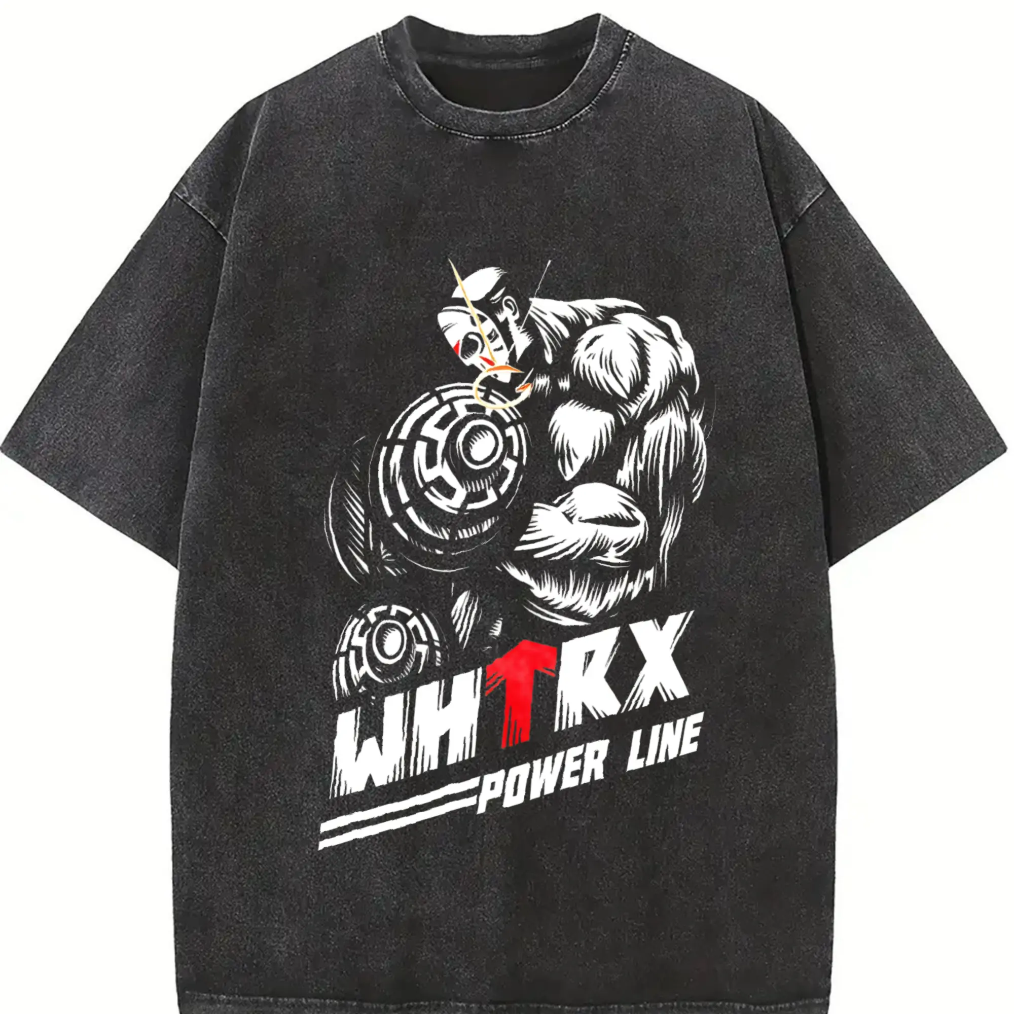 A Tall Men's Fitness Print Washed T Shirt 230gsm, Summer Round Neck Gym & Outdoor Sports Apparel, All-Season Fitness Shirt, Workout, Sporty Design, Summer Outfits, Performance Wear, Casual Athletes, Gym Shirts, Workout Clothing, Street Style