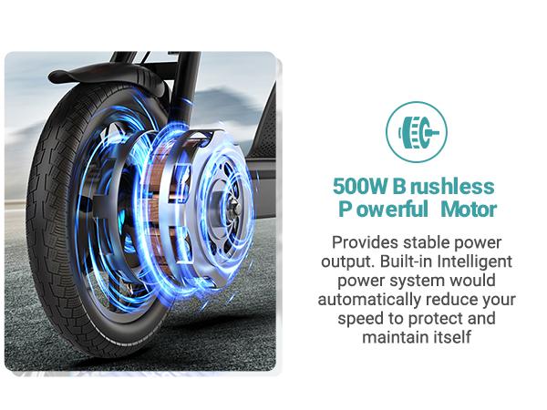 【AOVOPRO- VOLTVOGUE】 Electric Scooter, Peak Power 750W, Top Speed 22 mph, 10.5-22.5Ah, Driving Range 20-60 Miles, Rear Disc Brake + Electronic Brake, 14-inch Inflatable Tires.