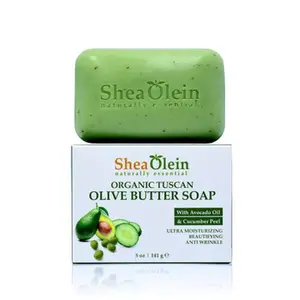 Organic Tuscan Olive Butter Soap with Avocado Oil & Cucumber Peel
