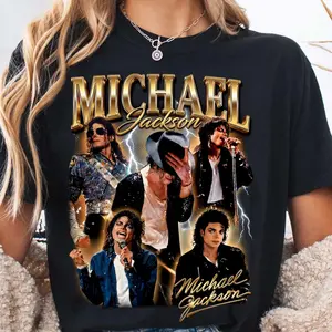 Michael Jackson Graphic Tee, Michael Jackson Music Youth Shirt, Jackson King Of Pop MJ Unisex T-Shirt, Perfect Gift For Men, Women, And Kids
