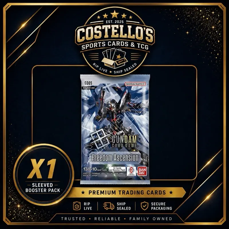 Freedom Ascension 1X Sleeved Booster Pack (ONE SLEEVED BOOSTER PACK)