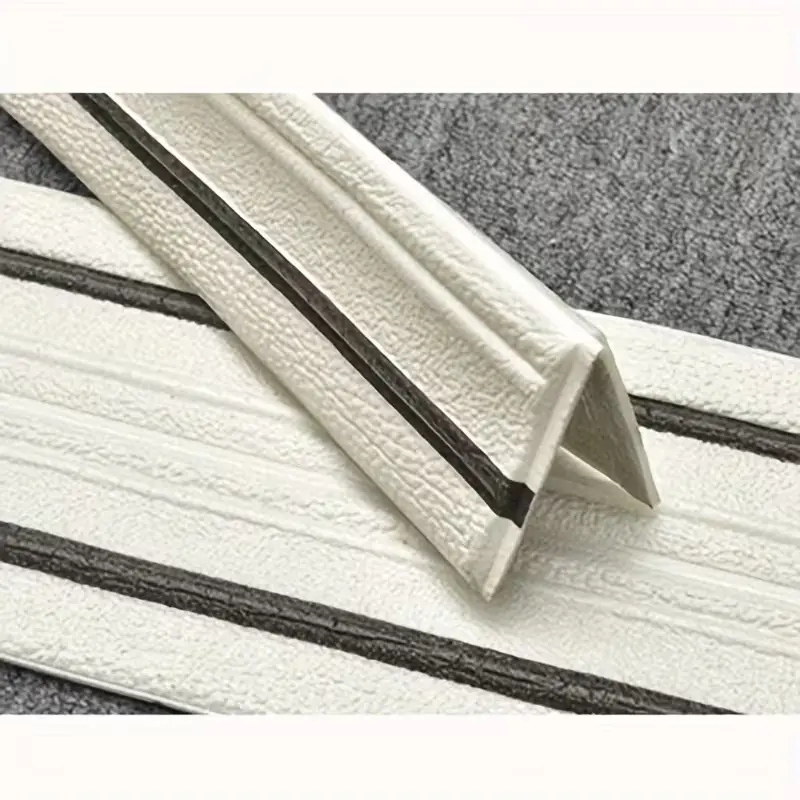 White with two black stripes