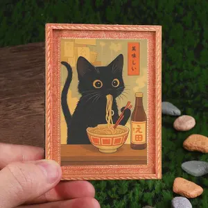 Cute Cat Refrigerator Magnet, Home Decor Refrigerator Magnet, Animal Refrigerator Magnet, Perfect for Home and Festival Decoration, Great Holiday Gift
